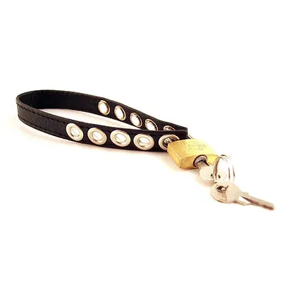 Female Sex Toys Rouge Lockable Leather Cock Strap Rouge