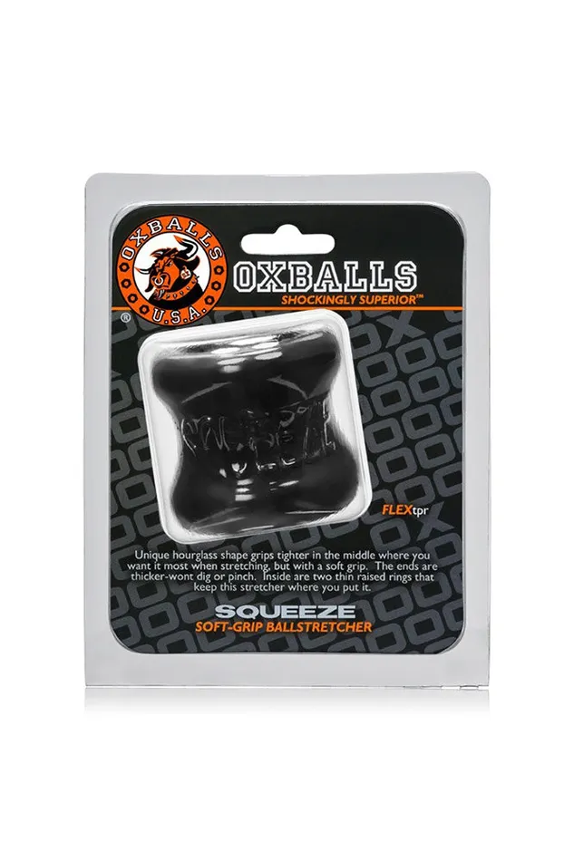 Anal Oxballs Oxballs Squeeze Ball Stretcher Black