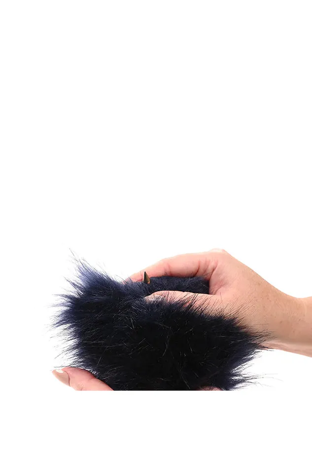 Sex Mischief Vibrators Sex Mischief Cougar Spiked Sensory Glove Blue