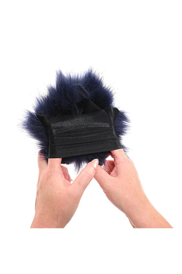 Sex Mischief Vibrators Sex Mischief Cougar Spiked Sensory Glove Blue
