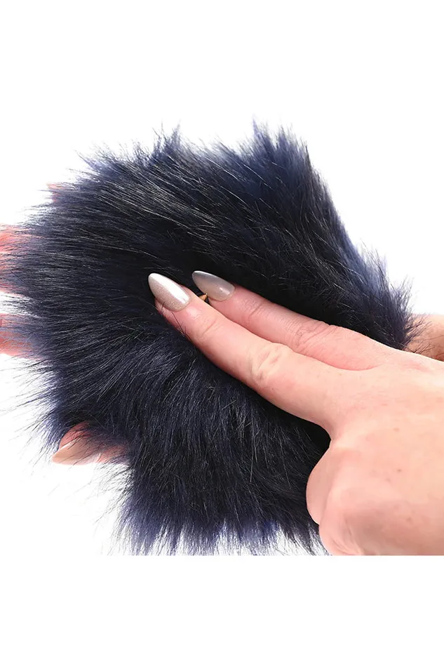 Sex Mischief Vibrators Sex Mischief Cougar Spiked Sensory Glove Blue