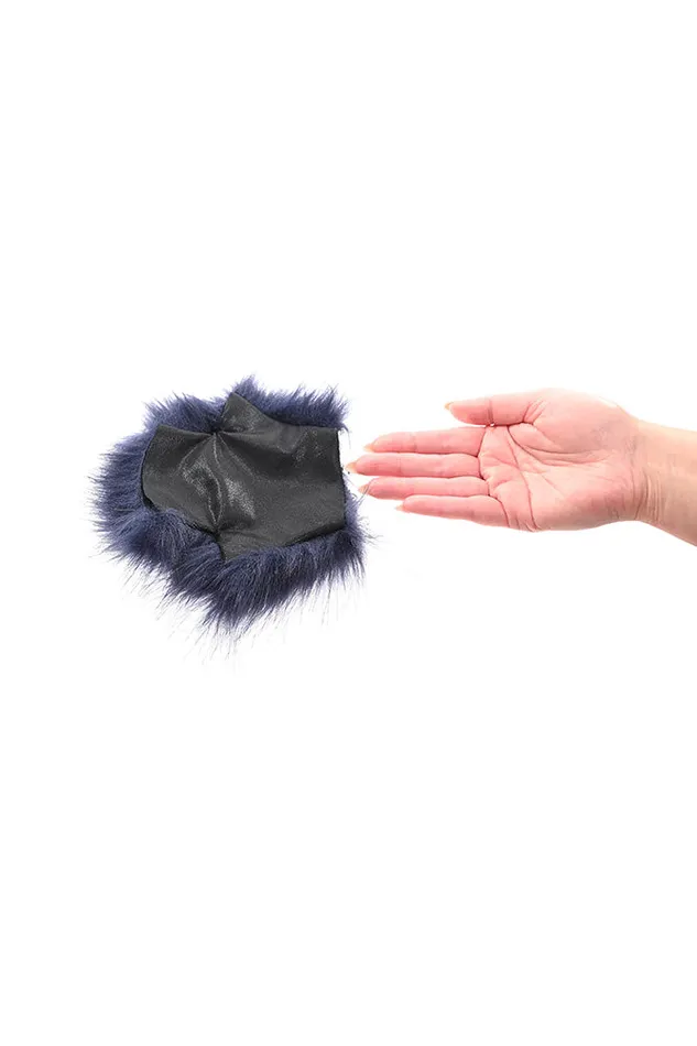 Sex Mischief Vibrators Sex Mischief Cougar Spiked Sensory Glove Blue