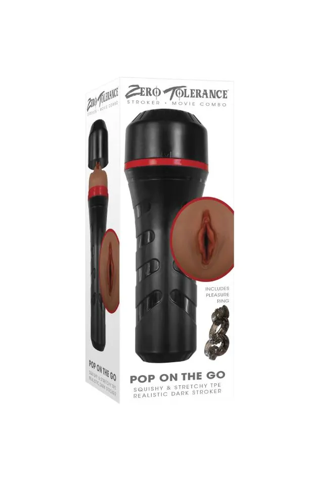 Zero Tolerance Male Sex Toys Zero Tolerance Pop on the Go Stroker Brown