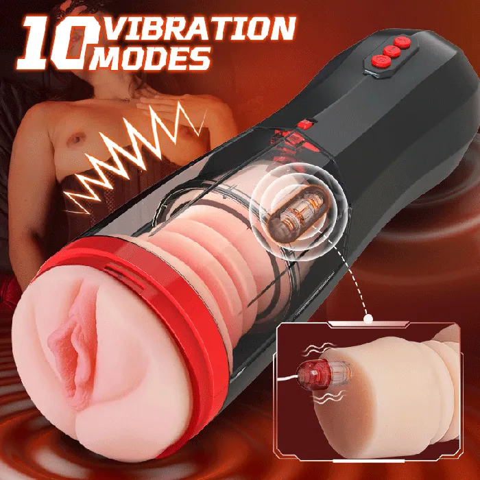 Male Sex Toys AcmeJoy DOUBLE THE THRILL Emma CCup She is from a Magical World TPE Sex Doll ROKA Lifelike Vaginal Entrance Thrusting Vibrating Vocal Masturbator Stroker